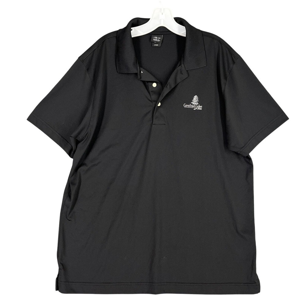 Page & Tuttle Golf Polo Mens L Golf Shirt‎ Performance Classic Carolina Lakes